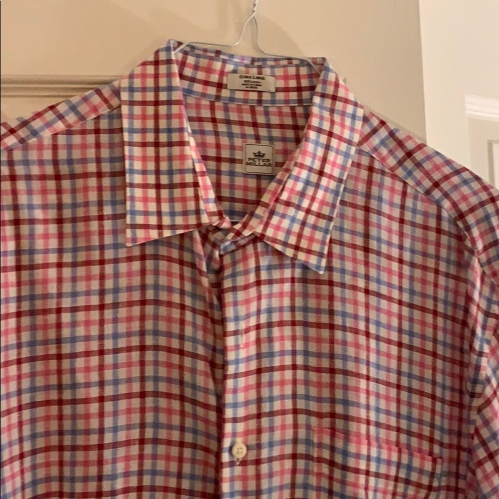 Peter Millar Men Linen XL button down shirt